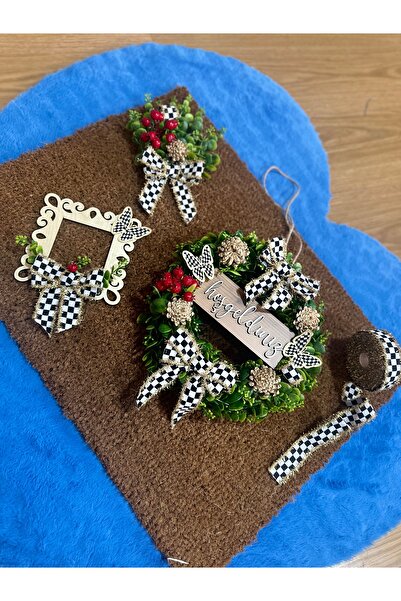 Marrone Special Cut 80*50 Large Size Doormat Set of 3 with Kokinal