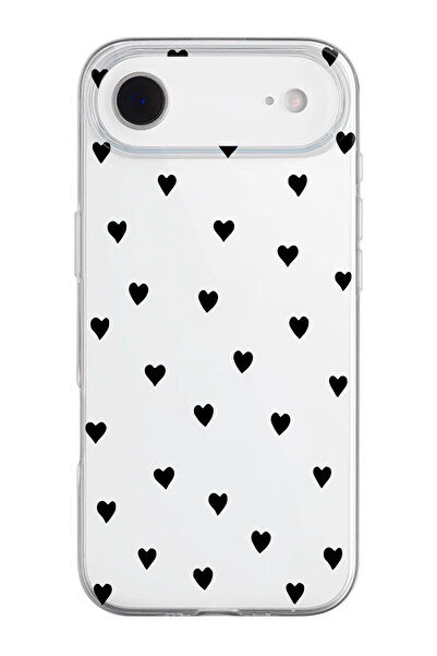 shoptocase حافظة هاتف من السيليكون الشفاف بنمط القلوب المتوافقة مع هاتف iPhon...