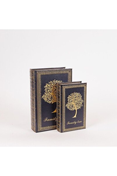EUROLAMP Set of 2 decorative boxes Family Tree 27x18x7 cm