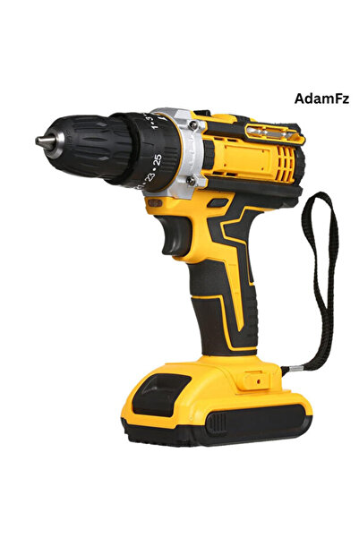 MYWORLD Cordless Drill – 48V, 2 Batteries, LED, 2-Speed, 25 Clutch Settings