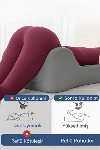 NO BRAND VISCORA Çiftler İçin Yakınlık Yastığı 3D Ergonomik Kama Tasarım Kalça, Bel, Boyun ve Bacak Destekli