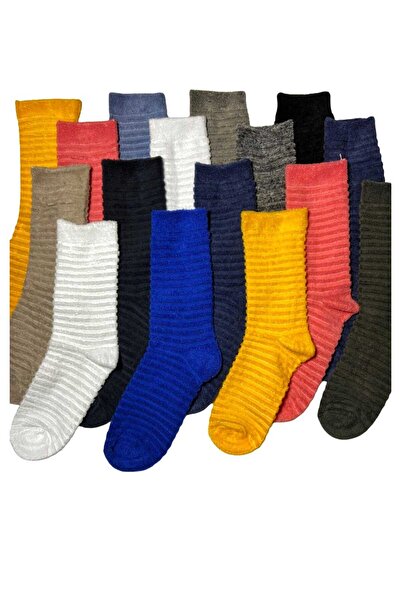 VORGU Kadın Havlu Kışlık Patik Çorap 6 Çift Çorap