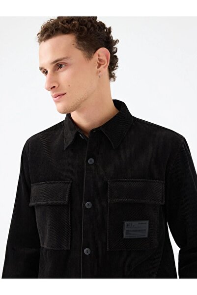 Loft Ανδρικό πουκάμισο βελούδο LF2040592