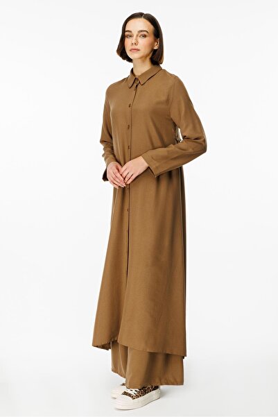 Micca NOUVO İpekçe Doku Kap / Elbise-Vizon