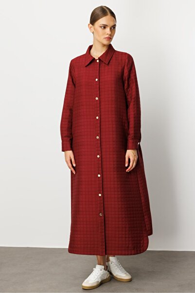 Micca Jakar Kapitone Hafif ve Zamansız Mevsimlik Kullanım İmkanı Sunan Trench / Kap-Bordo