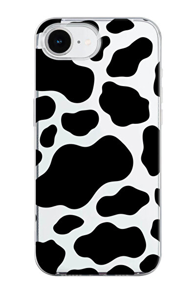 shoptocase iPhone 16E Compatible Dalmatian-2 Patterned Transparent Silicone P...