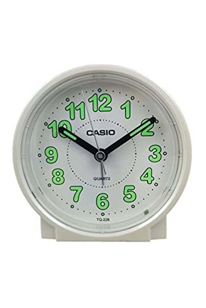 Casio Analog Alarm Table Clock White