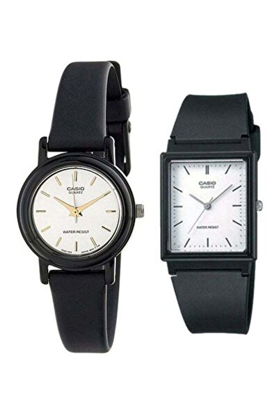 Casio 2-Piece Water Resistant Analog Watch Set LQ-139EMV-7A/MQ-27-7E