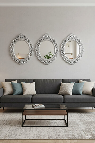 Generic Elegant mirror set with a luxurious frame, adding a touch of sophistication to any space. 72 x 57 cm