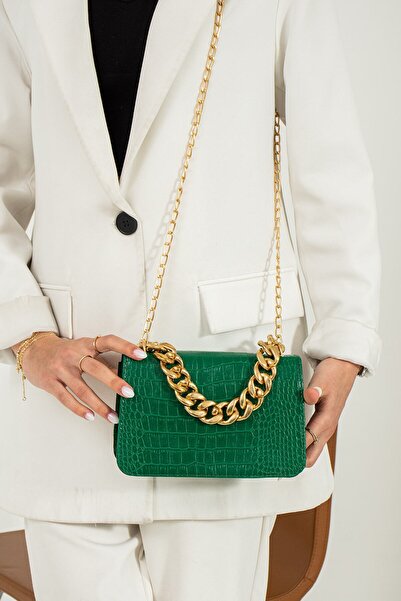 MY VİNTAGE Women's Hand and Shoulder Bag with Buckle on the Front