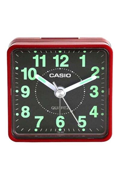 Casio Analog Alarm Clock Black/Red 5.7x5.7x3.3cm