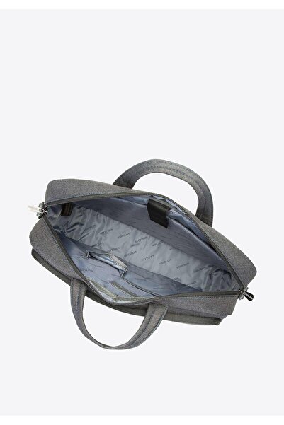 Wittchen Men's 15.6" Laptop Bag with -leather Panel, Graphite, Graphite Polyester