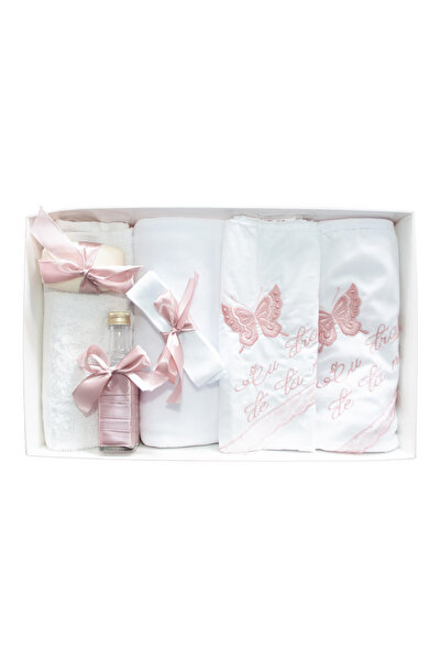 Inovius Σετ βαπτίσματος 7 τεμαχίων με κεντημένο κείμενο «Με αγάπη από τους νο...