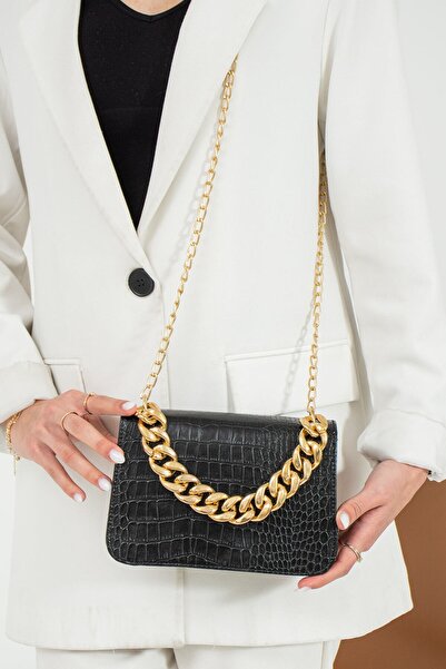 MY VİNTAGE Women's Hand and Shoulder Bag with Buckle on the Front