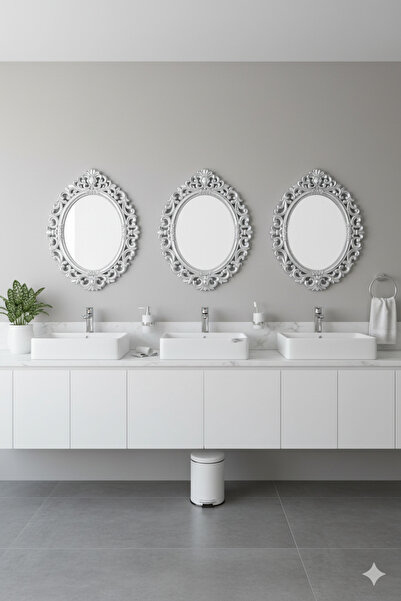 Generic Elegant mirror set with a luxurious frame, adding a touch of sophistication to any space. 72 x 57 cm