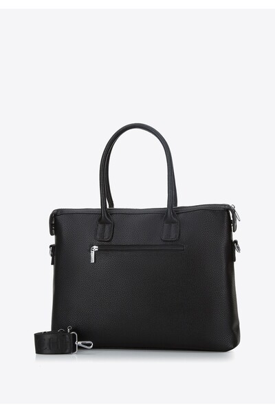 Wittchen Men's 13" Laptop Bag with Horizontal Pocket, Black, -leather