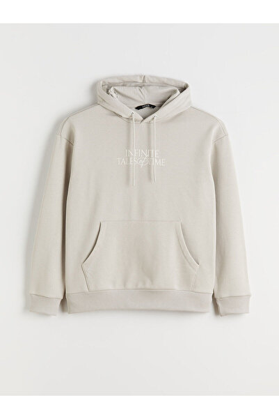 LC Waikiki με τύπωμα Ανδρικό χοντρό φούτερ με κουκούλα