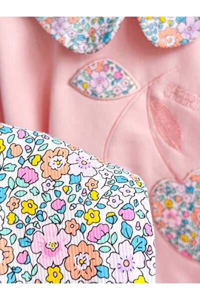 Pinkitokids Peter Pan collar Floral Girl's Set