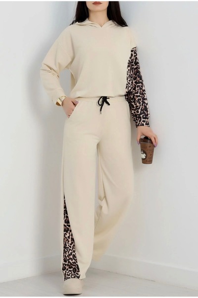 DuRu LiNe ✨Duru Line 2 İplik -Leopar Eşofman Takımı | Esnek Kumaş, Modern Kesim