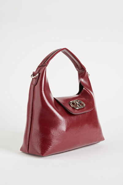 Vivaq Women's Burgundy Faux Leather Flip Lock Closure Handbag and Shoulder Bag