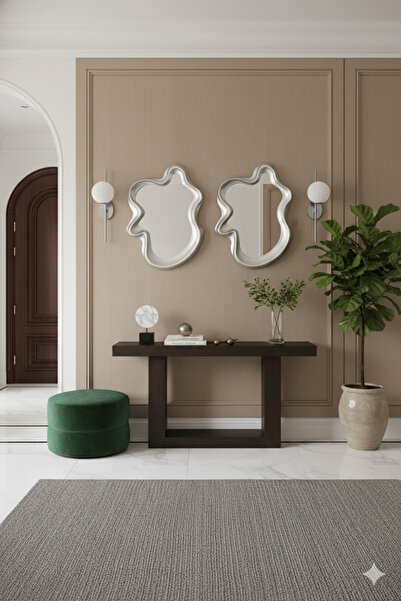 Generic Elegant mirror set with a luxurious frame, adding a touch of sophistication to any space. 67 x 49 cm