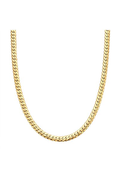 True Rebels Edelstahlhalskette Kette Edelstahl gelbgold