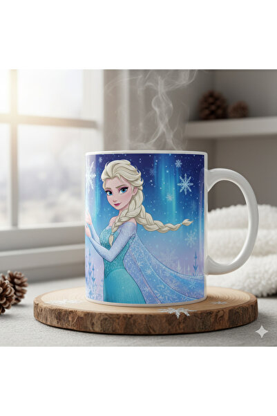 TOMRİSH SHOP Elsa Kristoff kupa Baskılı Kupa- Porselen Bardak