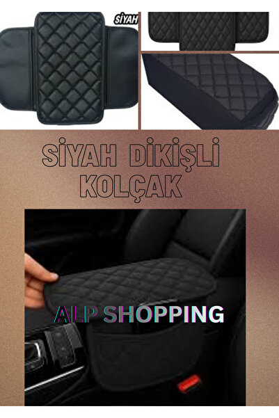 alpkan Audi A3 Suni Deri Oto Kolçak Kılıfı Örtüsü Yüksek Kaliteli Süngerli Si...