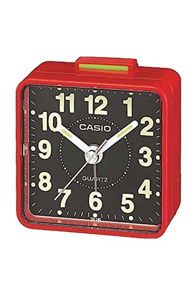 Casio Square Shape Analog Alarm Clock Red