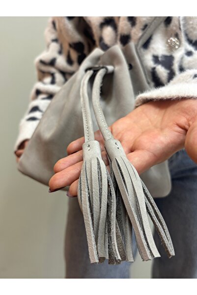 MaVaux Urban Series Genuine Nubuck Leather Tasseled Puppy Women's Bag