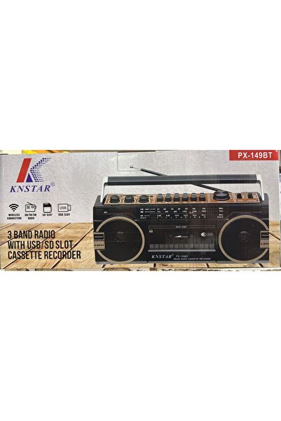 Knstar PX-149BT BLUETOOTH USB KASETLİ NOSTALJİK RADYOLU TEYP