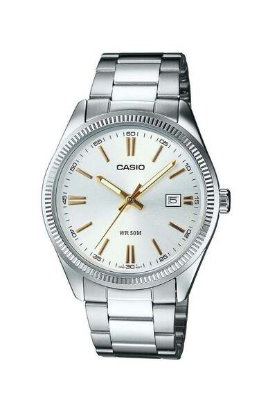 Casio Men's Stainless Steel Analog Quartz Watch Set MTP/LTP-1302D-7A2 - 30 mm - Silver