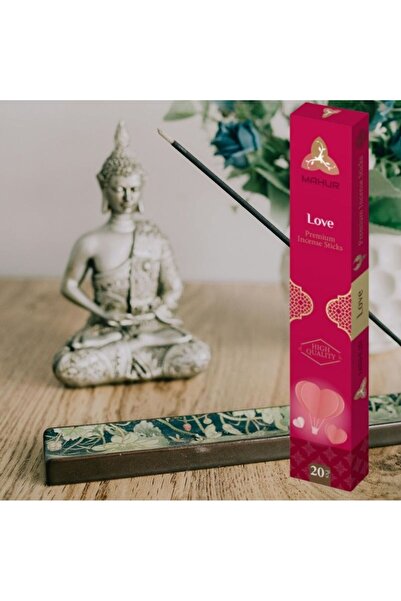 MAHUR Love / Aşk Premium Tütsü Çubukları (3 tane alımda tütsülük hediye)