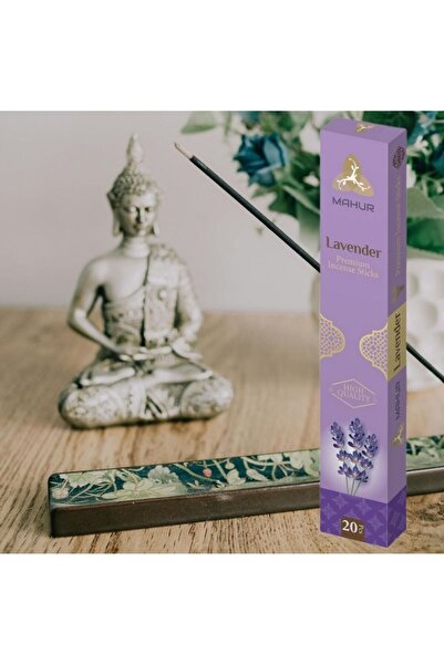 MAHUR Lavanta Aromalı Premium Tütsü Çubukları (3 tane alımda tütsülük hediye)