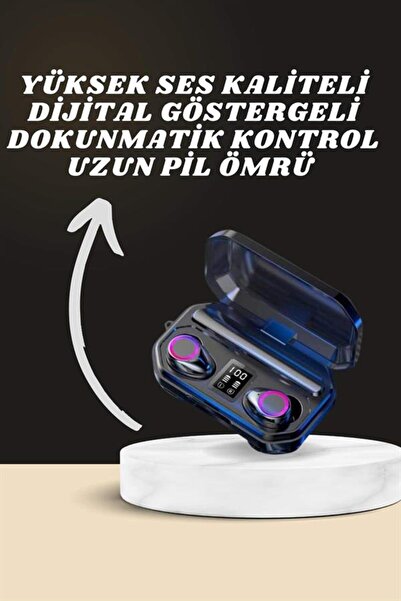 Yeni Nesil Akıllı Saat ve Bluetooth Kulaklık Kampanyası Dijital Göstergeli Powe - TEOLSA1404-3