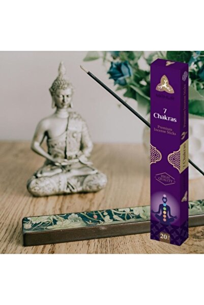 MAHUR 7 Çakra / 7 Chakras Premium Tütsü Çubukları (3 tane alımda tütsülük hed...