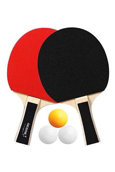 regail 5-Piece Table Tennis Racket And Balls Set