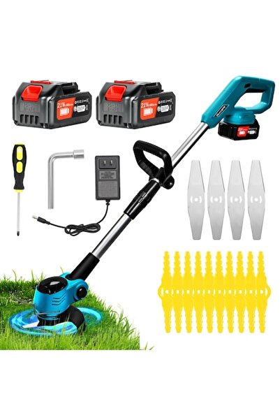 Fargal Xbzzgmg Cordless 3-in-1 Lawn Trimmer, 21V 4.0Ah, 30 cm, includes 3 blade types