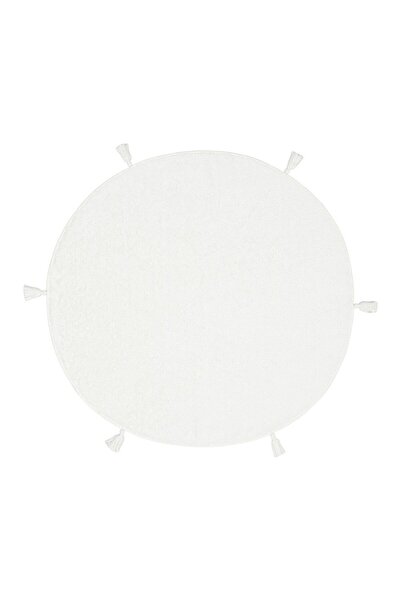 Kalesta Halı Candy Baby Plain Q White %100 Pamuk Naturel Malzeme ile Üretilmi...