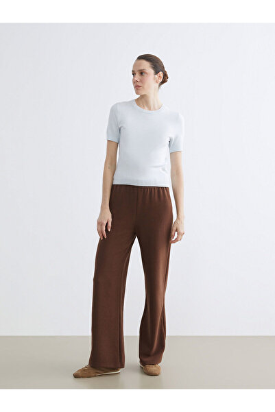 LC Waikiki New Season Wide Leg Women's Sweatpants with Elastic Waist