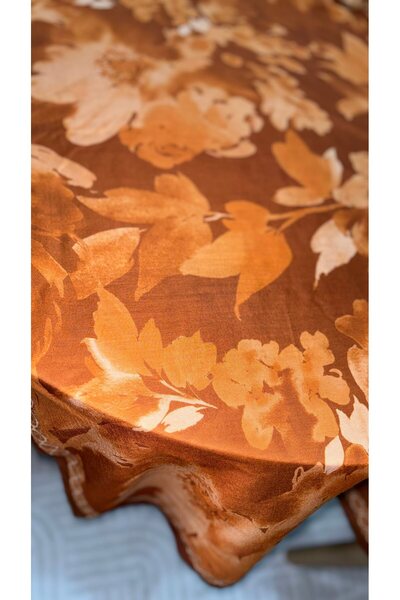 Lavena scarfs Fall Series Floral Pattern Cotton Digital Soft Shawl - Tile