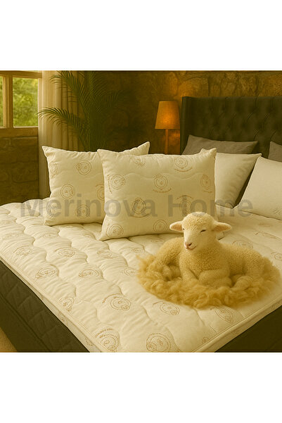 Merinova Home Kapitoneli Boncuk Yün Yastık Seti 2 Adet