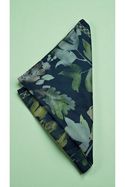 Lavena scarfs Fall Series Floral Pattern Cotton Digital Soft Shawl - Khaki