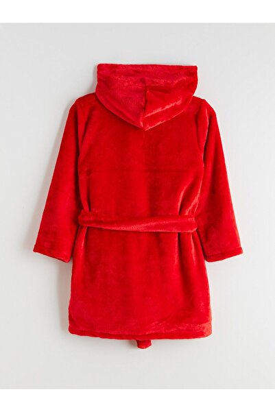 LC Waikiki Lcw Kids Hooded Girls' Plush Dressing Gown