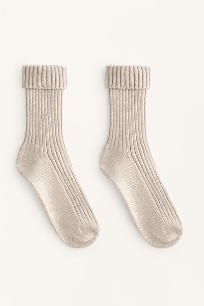 Oysho Klasik yün karışımı çorap