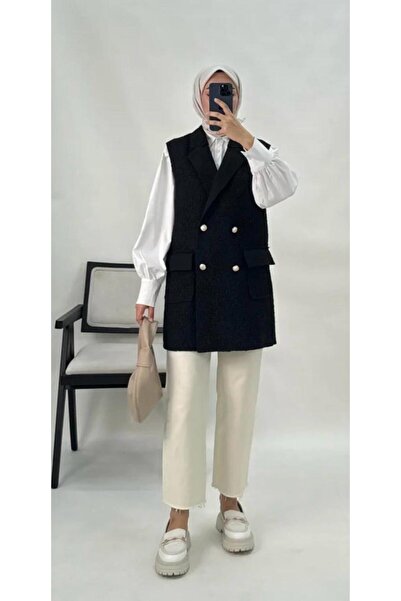 Alevia DÜĞMELİ BUKLET ŞIK YELEK