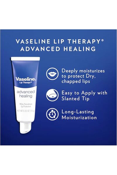 Vaseline Vazelin Dudak Tedavisi Gelişmiş İyileştirme 0,35 oz (10'lu Paket)