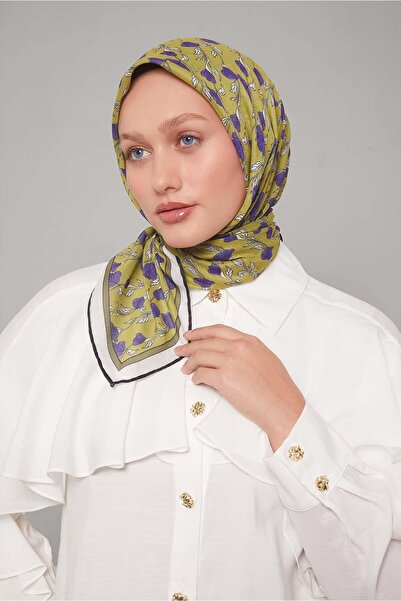 Levidor Μαλακό κασκόλ με σχέδιο εκρού κισσό