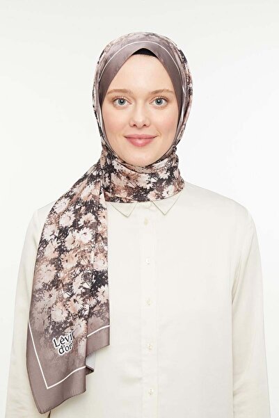 Levidor Σάλι καφέ με γαλακτώδες χρώμα