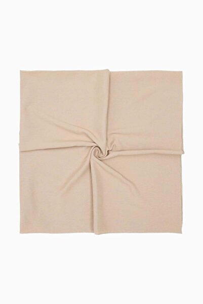 Levidor Κασκόλ τετράγωνο από βαμβάκι καφέ με γάλα